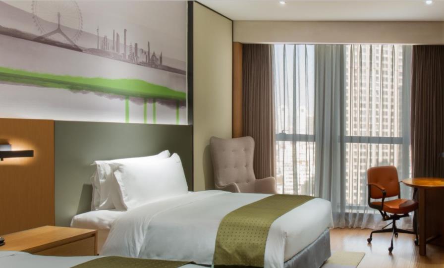 Holiday Inn & Suites Tianjin Downtown By Ihg,Tianjin Drum Tower,Joycity Shopping Mall,Tianjin Ancient Cultural Street,Haihe River,The Porcelain House,Convenient Access To Tianjin Binhai International Airport Екстериор снимка